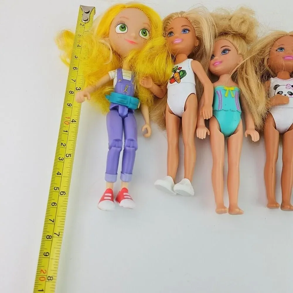 Small Fashion Doll Lot Mixed Brands and Size Preowned Play Toys